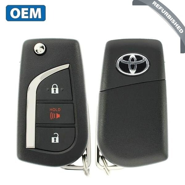 Toyota OEMREF2016-2021 Corolla / 3-Button Flip Key / PN89070-12C20 / HYQ12BFA (H Chip) (OEM Refurb) RFK-TOY098 - main